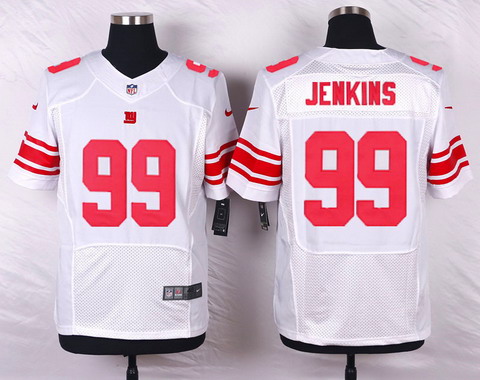 Men's New York Giants #99 Cullen Jenkins White Road NFL Nike Elite Jersey