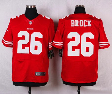 Men's San Francisco 49ers #26 Tramaine Brock Scarlet Red Team Color NFL Nike Elite Jersey