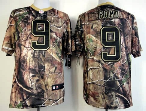 Nike Dallas Cowboys #9 Tony Romo Realtree Camo Elite Jersey