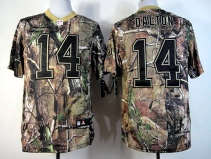 Nike Cincinnati Bengals #14 Andy Dalton Realtree Camo Elite Jersey