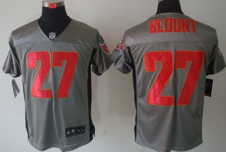 Nike Tampa Bay Buccaneers #27 LeGarrette Blount Gray Shadow Elite Jersey