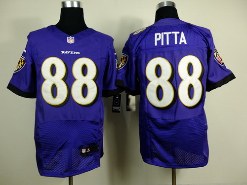 Nike Baltimore Ravens #88 Dennis Pitta Purple Elite Jersey