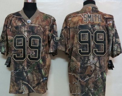 Nike San Francisco 49ers #99 Aldon Smith Realtree Camo Elite Jersey