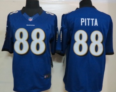 Nike Baltimore Ravens #88 Dennis Pitta Purple Limited Jersey