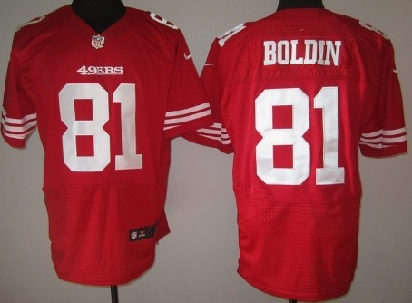 Nike San Francisco 49ers #81 Anquan Boldin Red Elite Jersey