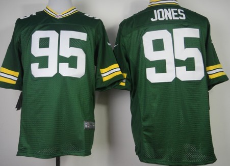 Nike Green Bay Packers #95 Datone Jones Green Elite Jersey