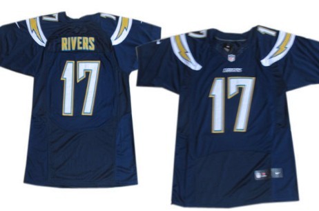 Nike San Diego Chargers #17 Philip Rivers 2013 Navy Blue Elite Jersey