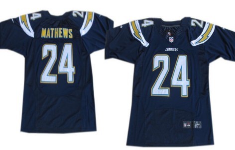 Nike San Diego Chargers #24 Ryan Mathews 2013 Navy Blue Elite Jersey