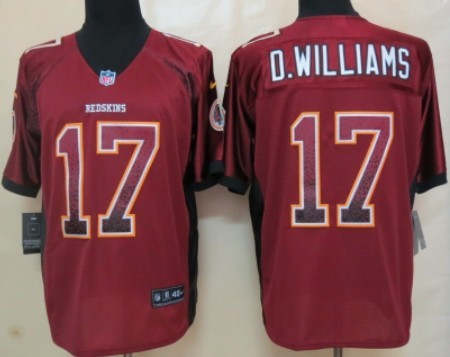 Nike Washington Redskins #17 Doug Williams Drift Fashion Red Elite Jersey