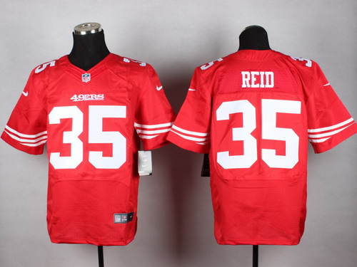 Nike San Francisco 49ers #35 Eric Reid Red Elite Jersey