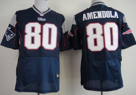 Nike New England Patriots #80 Danny Amendola Blue Elite Jersey