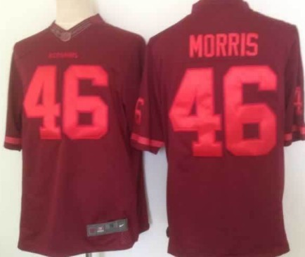 Nike Washington Redskins #46 Alfred Morris Drenched Limited Red Jersey