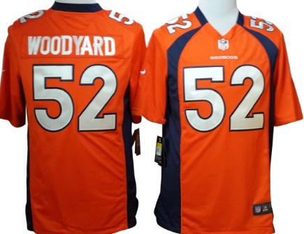 Nike Denver Broncos #52 Wesley Woodyard Orange Game Jersey