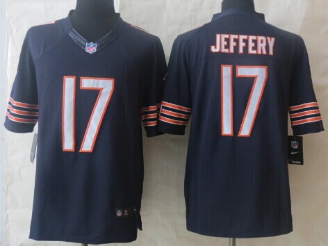 Nike Chicago Bears #17 Alshon Jeffery Blue Limited Jersey