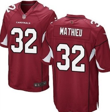 Nike Arizona Cardinals #32 Tyrann Mathieu Red Game Jersey