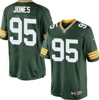 Nike Green Bay Packers #95 Datone Jones Green Limited Jersey