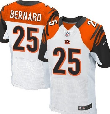 Nike Cincinnati Bengals #25 Giovani Bernard White Elite Jersey