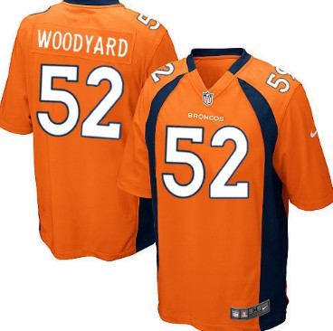 Nike Denver Broncos #52 Wesley Woodyard Orange Game Jersey