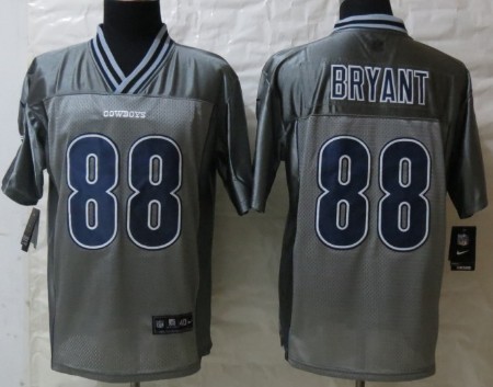 Nike Dallas Cowboys #88 Dez Bryant 2013 Gray Vapor Elite Jersey