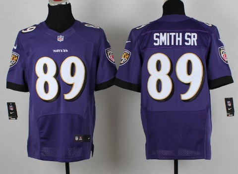 Nike Baltimore Ravens #89 Steve Smith Sr 2013 Purple Elite Jersey