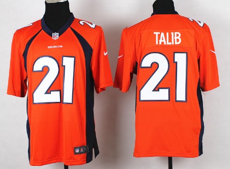 Nike Denver Broncos #21 Aqib Talib 2013 Orange Game Jersey