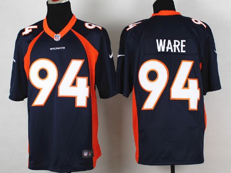 Nike Denver Broncos #94 DeMarcus Ware 2013 Blue Game Jersey