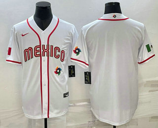 Men's USA Baseball Blank 2023 White World Classic Stitched Jersey