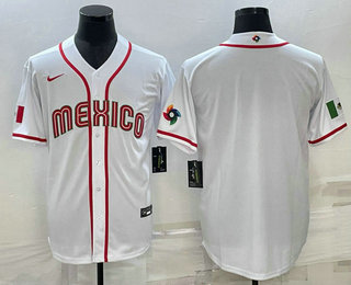 Men's USA Baseball Blank 2023 White World Classic Stitched Jerseys