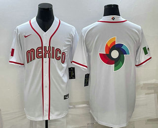 Men's USA Baseball Big Logo 2023 White World Classic Stitched Jersey