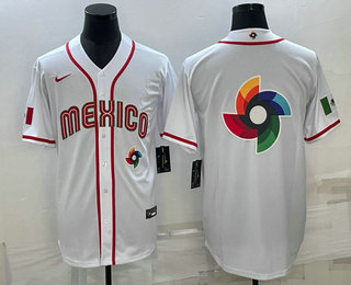 Men's USA Baseball Big Logo 2023 White World Classic Stitched Jerseys