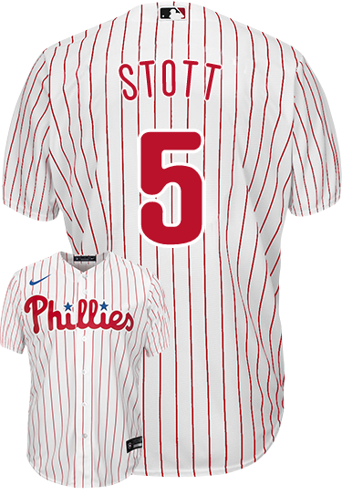 Men's Philadelphia Phillies #5 Bryson Stott White Cool Base Stitched Baseball Jersey