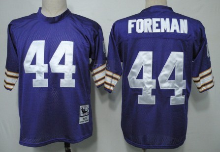 Minnesota Vikings #44 Chuck Foreman Purple Throwback Jersey