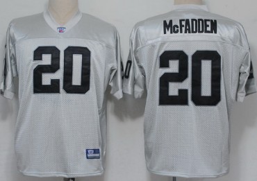 Oakland Raiders #20 Darren Mcfadden Gray Jersey