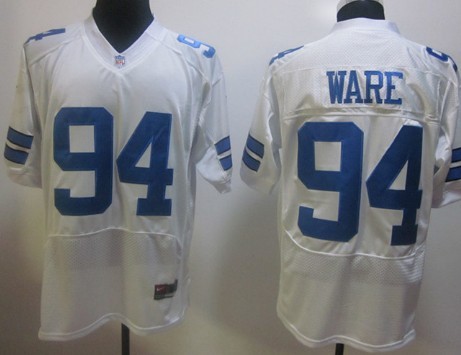 Nike Dallas Cowboys #94 DeMarcus Ware White Elite Jersey