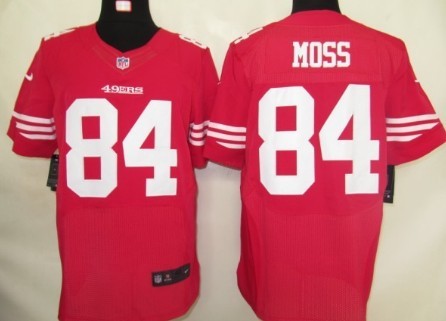 Nike San Francisco 49ers #84 Randy Moss Red Elite Jersey