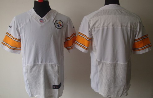 Nike Pittsburgh Steelers Blank White Elite Jersey