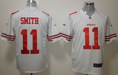 Nike San Francisco 49ers #11 Alex Smith White Game Jersey