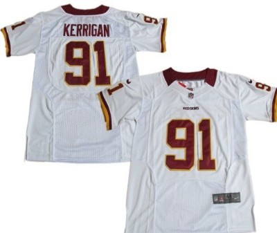 Nike Washington Redskins #91 Ryan Kerrigan White Elite Jersey