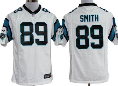 Nike Carolina Panthers #89 Steve Smith White Game Jersey