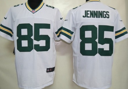 Nike Green Bay Packers #85 Greg Jennings White Elite Jersey