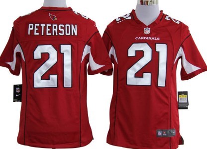 Nike Arizona Cardinals #21 Patrick Peterson Red Game Jersey