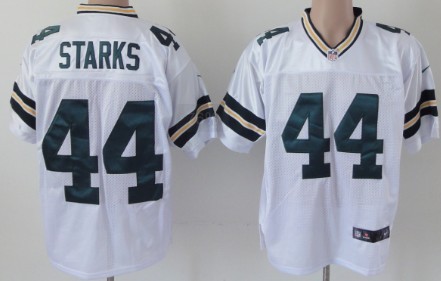 Nike Green Bay Packers #44 James Starks White Elite Jersey