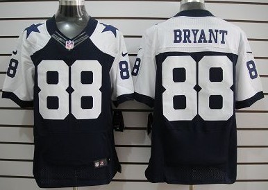 Nike Dallas Cowboys #88 Dez Bryant Blue Thanksgiving Elite Jersey