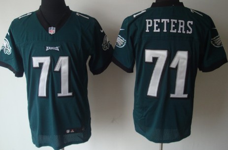 Nike Philadelphia Eagles #71 Jason Peters Dark Green Elite Jersey