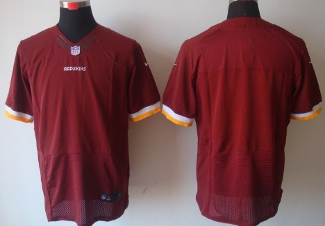 Nike Washington Redskins Blank Red Elite Jersey