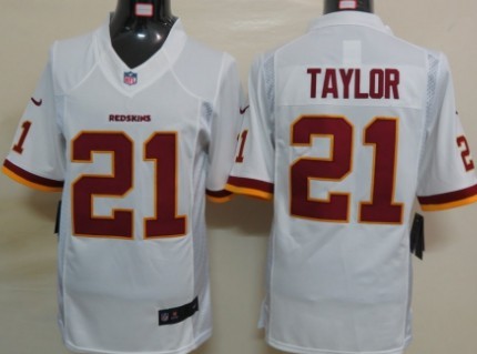 Nike Washington Redskins #21 Sean Taylor White Limited Jersey