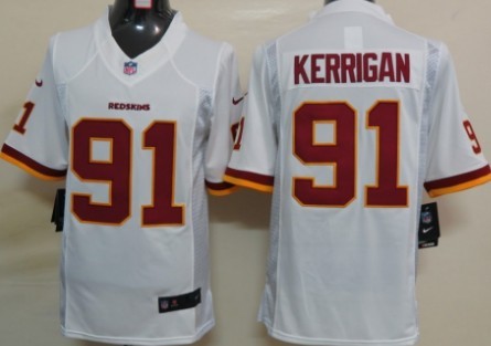 Nike Washington Redskins #91 Ryan Kerrigan White Limited Jersey