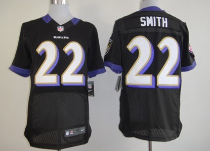 Nike Baltimore Ravens #22 Jimmy Smith Black Elite Jersey