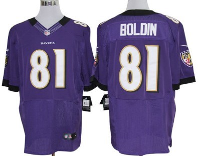 Nike Baltimore Ravens #81 Anquan Boldin Purple Elite Jersey