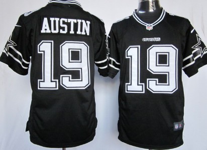 Nike Dallas Cowboys #19 Miles Austin Black Game Jersey